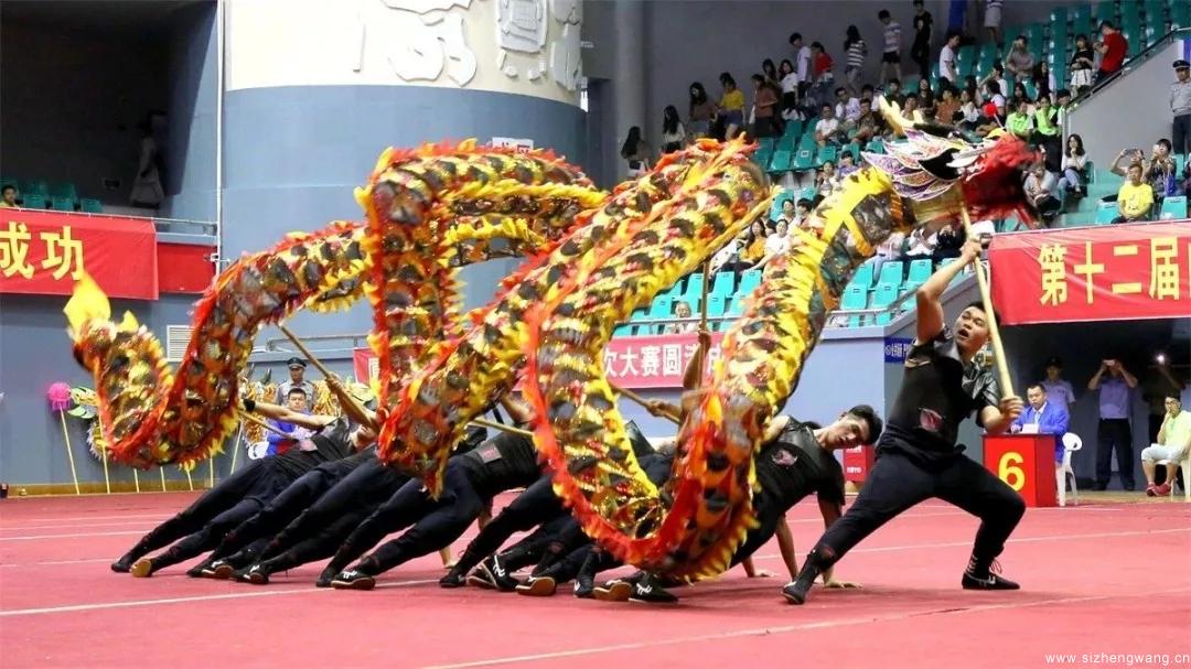 龙狮队参加中国石狮国际龙狮公开赛，荣获舞龙自选套路二等奖、舞龙传统套路三等奖