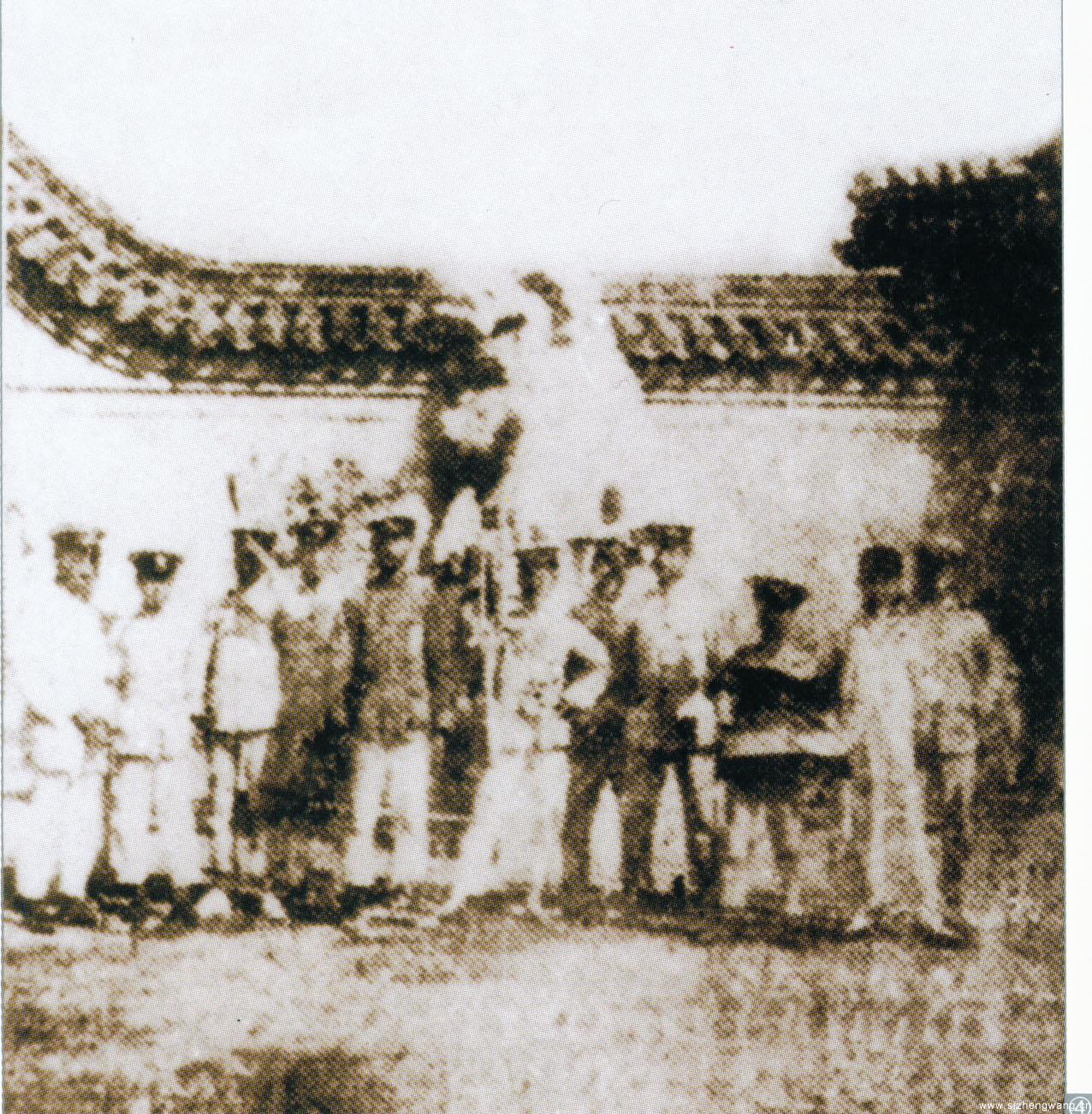 北高师学生在新华门前请愿